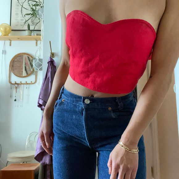 Opening Ceremony Callipygian Strapless Top - Picture 6 of 12